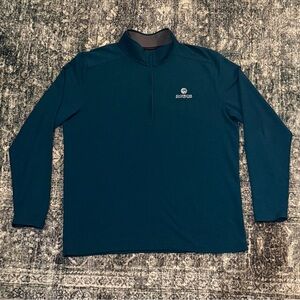 Under Armour Teal Quarter Zip Golf Pullover